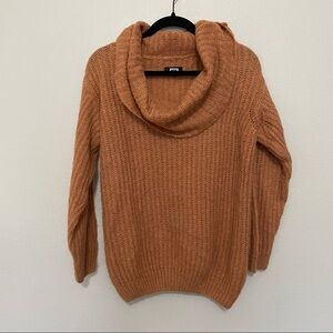 BIK BOK orange cowl neck chunky knit sweater sz.S womens